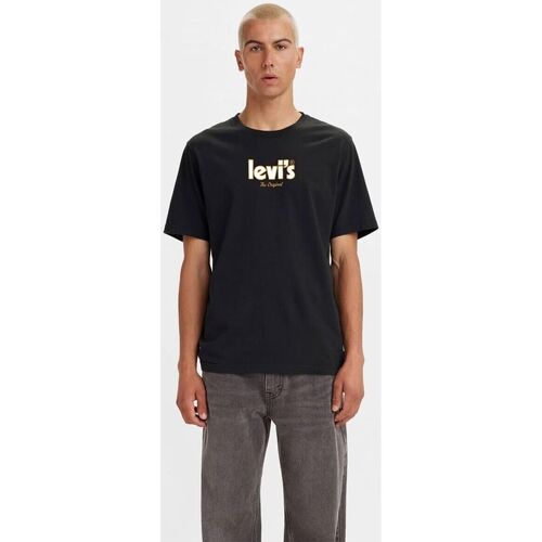 textil Hombre Tops y Camisetas Levi's 16143 0826 - RELAXED TEE-CAVIAR Negro