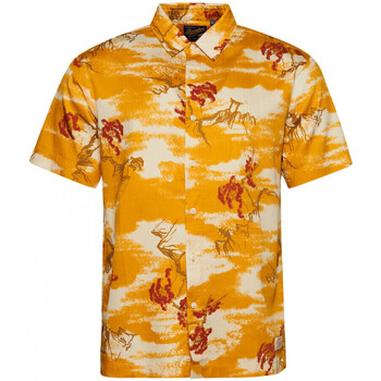 textil Hombre Camisas manga larga Superdry Vintage hawaiian s/s shirt Amarillo