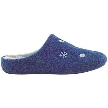 Zapatos Mujer Pantuflas Garzon GARZÓN COPOS CUÑITA MUJER Azul