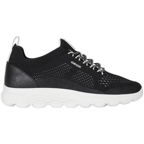 Zapatos Mujer Deportivas Moda Geox D SPHERICA A-KNITTED TEXT MUJER Negro
