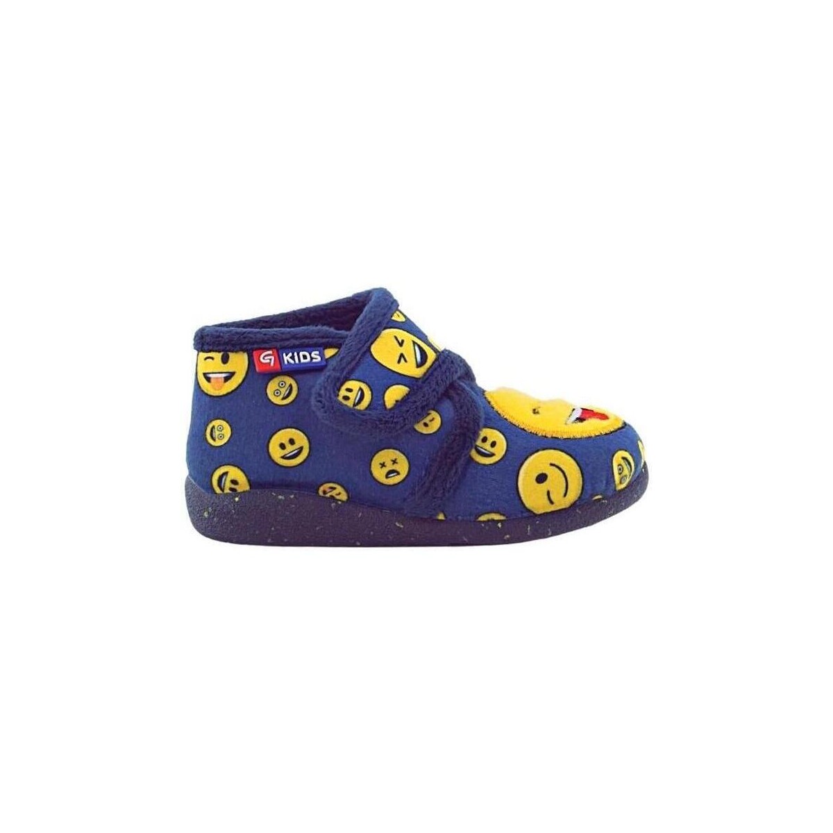 Zapatos Niña Pantuflas Garzon Zapatillas Niño Velcro y Emojis Azul