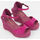 Zapatos Mujer Sandalias La Valeta Charlene peep toe Rosa