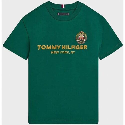 textil Niño Tops y Camisetas Tommy Hilfiger KB0KB08029-L40 PREO GREEN Verde