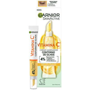 Belleza Hidratantes & nutritivos Garnier Skinactive Vitamina C Crema Iluminador Contorno De Ojos 