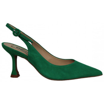 Zapatos Mujer Botas Ezzio salon abierto con tacon geometrico de 8cm fabricado en españa Verde