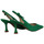 Zapatos Mujer Botas Ezzio salon abierto con tacon geometrico de 8cm fabricado en españa Verde