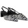Zapatos Mujer Botas Ezzio zapato abierto con tacon 5 cm piel fantasia fabricado en españa Negro