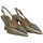 Zapatos Mujer Botas Ezzio salon abierto con tacon geometrico de 8cm fabricado en españa Oro