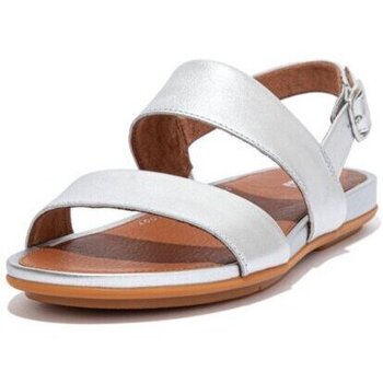 Zapatos Mujer Sandalias FitFlop GRACIE LEATHER BACK-STRAP SANDALS SILVER Beige