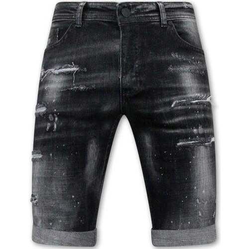 textil Hombre Pantalones cortos Local Fanatic Paint Splatter Destroy Shorts Negro