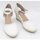 Zapatos Mujer Derbie & Richelieu Mandarina Shoes Cuñas de Novia Mandarina Rose Blanco Blanco