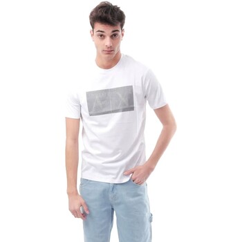 textil Hombre Camisetas manga corta Emporio Armani - Camisetas De Manga Corta Con Logo Blanco
