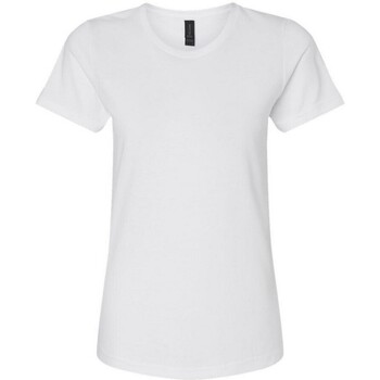 textil Mujer Camisetas manga larga Gildan Softstyle Blanco