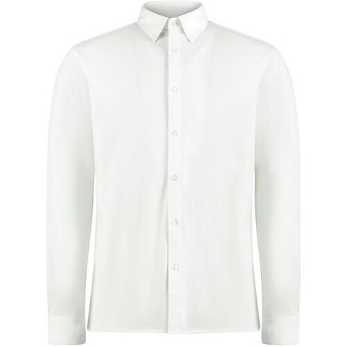 textil Hombre Camisas manga larga Kustom Kit KK143 Blanco