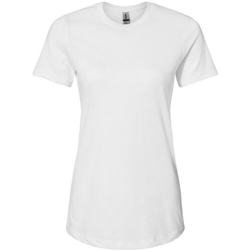 textil Mujer Camisetas manga larga Gildan Softstyle CVC Blanco