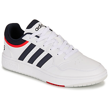Zapatos Hombre Zapatillas bajas Adidas Sportswear HOOPS 3.0 Blanco / Marino / Rojo