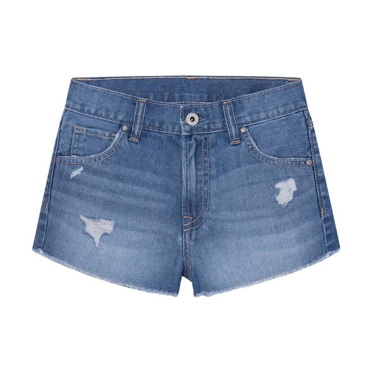 textil Niña Shorts / Bermudas Pepe jeans PATTY SHORT MR1 Azul