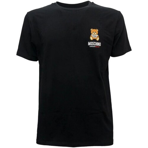 textil Hombre Camisetas manga corta Moschino 231V1A07844410 Negro