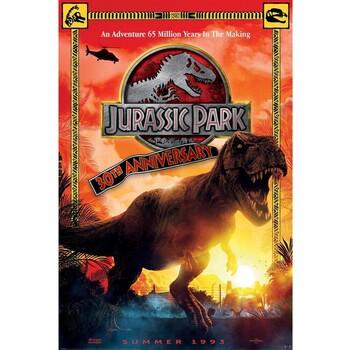 Casa Afiches / posters Jurassic Park TA10548 Naranja