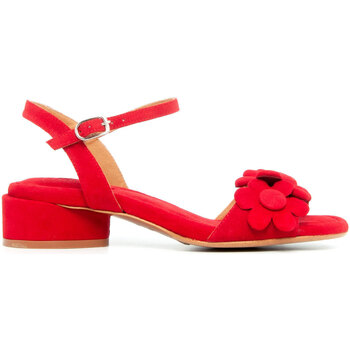 Zapatos Mujer Sandalias Audley 21944-ORLY-SUEDE-PASION-RED Rojo