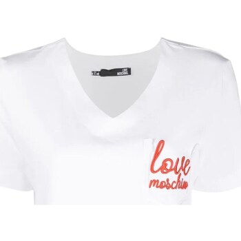 textil Mujer Camisetas manga corta Love Moschino W4H9101M3876 Blanco