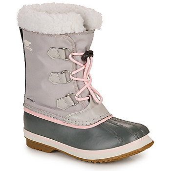 Zapatos Niña Botas de nieve Sorel YOOT PAC NYLON Gris / Rosa