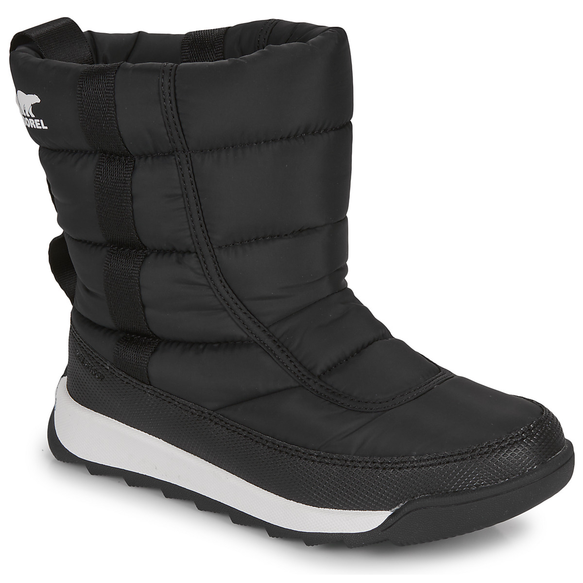 Zapatos Niños Botas de nieve Sorel YOUTH WHITNEY II PUFFY MID WP Negro