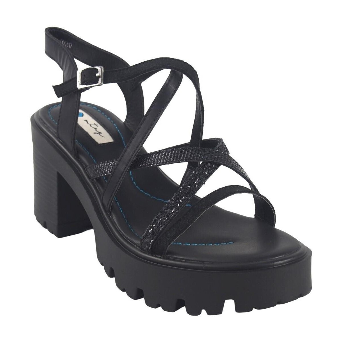 Zapatos Mujer Multideporte MTNG Sandalia señora MUSTANG 52991 negro Negro