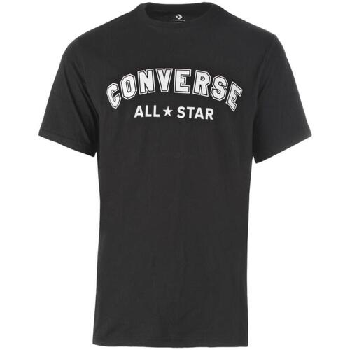 textil Hombre Camisetas manga corta Converse 10024566-A02 Negro