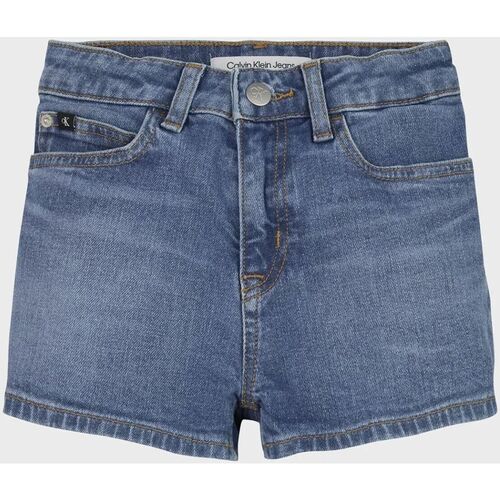 textil Niña Shorts / Bermudas Calvin Klein Jeans IG0IG01978 RELAXED SHORT-1A4 MID BLUE Azul