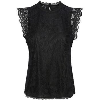 textil Mujer Camisetas sin mangas Pieces 17120454 OLLINE-BLACK Negro