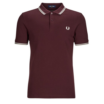 textil Hombre Polos manga corta Fred Perry TWIN TIPPED FRED PERRY SHIRT Burdeo