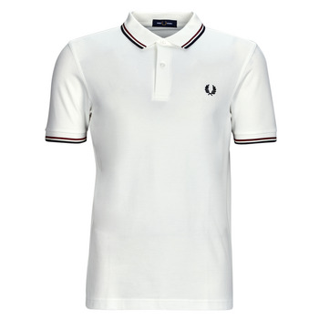 textil Hombre Polos manga corta Fred Perry TWIN TIPPED FRED PERRY SHIRT Blanco