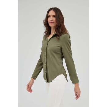 textil Mujer Camisas Sepiia Slim Non Iron Verde