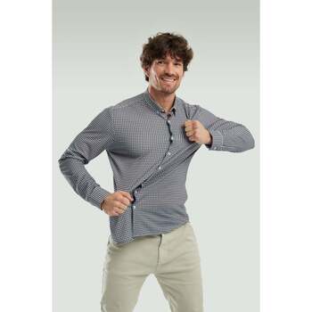 textil Hombre Camisas manga larga Sepiia Casual Medium Non Iron Azul Marino
