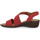 Zapatos Mujer Sandalias Enval BENTHIC NERO Rojo