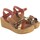 Zapatos Mujer Multideporte Porronet Sandalia señora  2961 cuero Oro