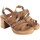 Zapatos Mujer Multideporte Porronet Sandalia señora  2977 beig Marrón