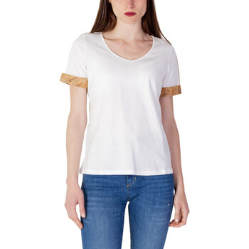 textil Mujer Camisetas manga corta Alviero Martini 0748 JC68 Blanco