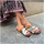 Zapatos Mujer Derbie & Richelieu Interbios Sandalias Inter-Bios 7213 Naranja Limón Manzana Naranja