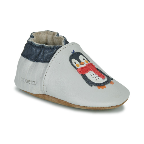 Zapatos Niño Pantuflas para bebé Robeez COLD FRIEND Gris