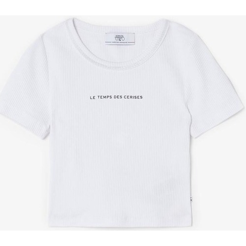 textil Niña Tops y Camisetas Le Temps des Cerises Camiseta YUKONGI Blanco