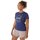 textil Mujer Camisas Asics NAGINO GRAPHIC RUN SS TOP Azul