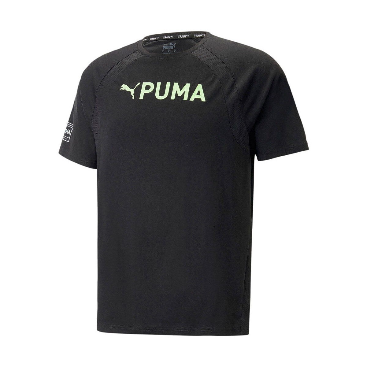 textil Hombre Camisas manga corta Puma FIT ULTRABREATHE TRIBLEND TEE Negro