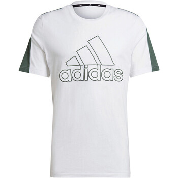 textil Hombre Camisetas manga corta adidas Originals M FI BOS Tee Blanco