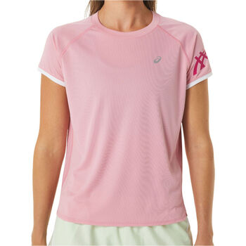 textil Mujer Camisas Asics ICON SS TOP Rosa