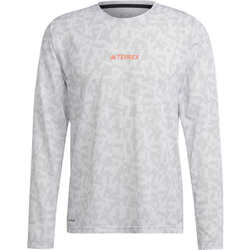 textil Hombre Camisas manga corta adidas Originals TRAIL LS GFX Blanco