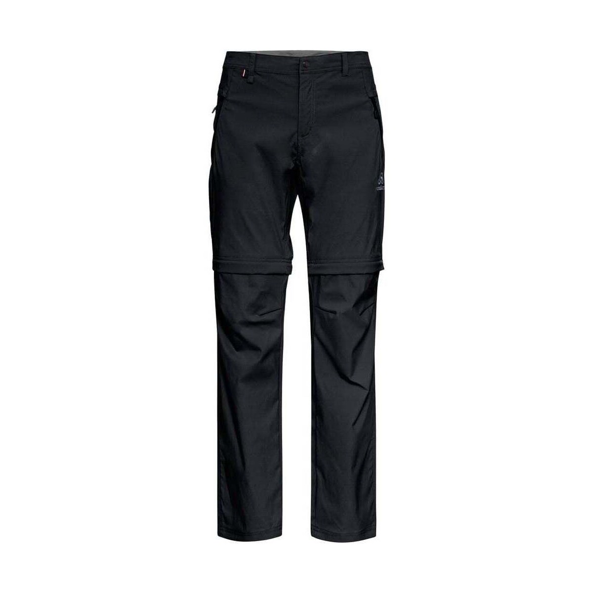 textil Hombre Pantalones de chándal Odlo Pants zip-off regular length WEDGEMOUNT Negro