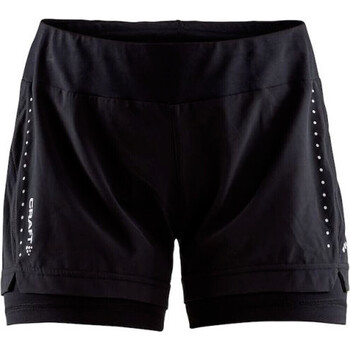 textil Mujer Pantalones cortos Craft ESSENTIAL 2-IN-1 SHORTS W Negro