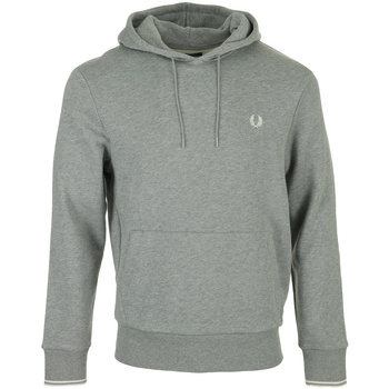 Fred Perry Tipped Hooded Sweatshirt Gris